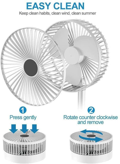 Rechargeable Powerful High Speed Table Fan